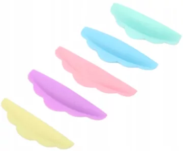 Silikonowe wałki płatki do liftingu rzęs 5 par kolorowe