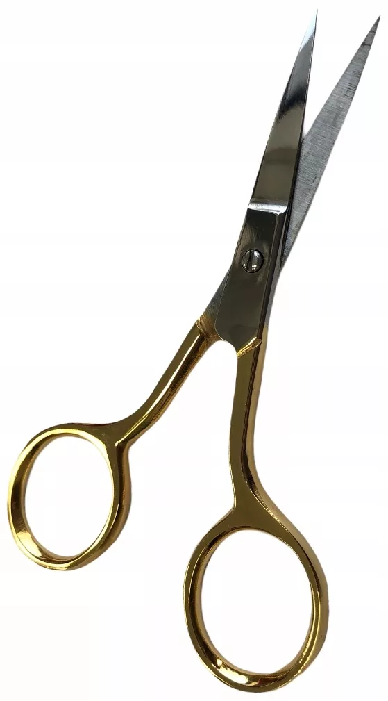 Złote nożyczki kosmetyczne ProjectLashes 10cm