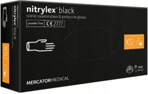 100x Rękawice RĘKAWICZKI nitrylowe NITRYLEX XS