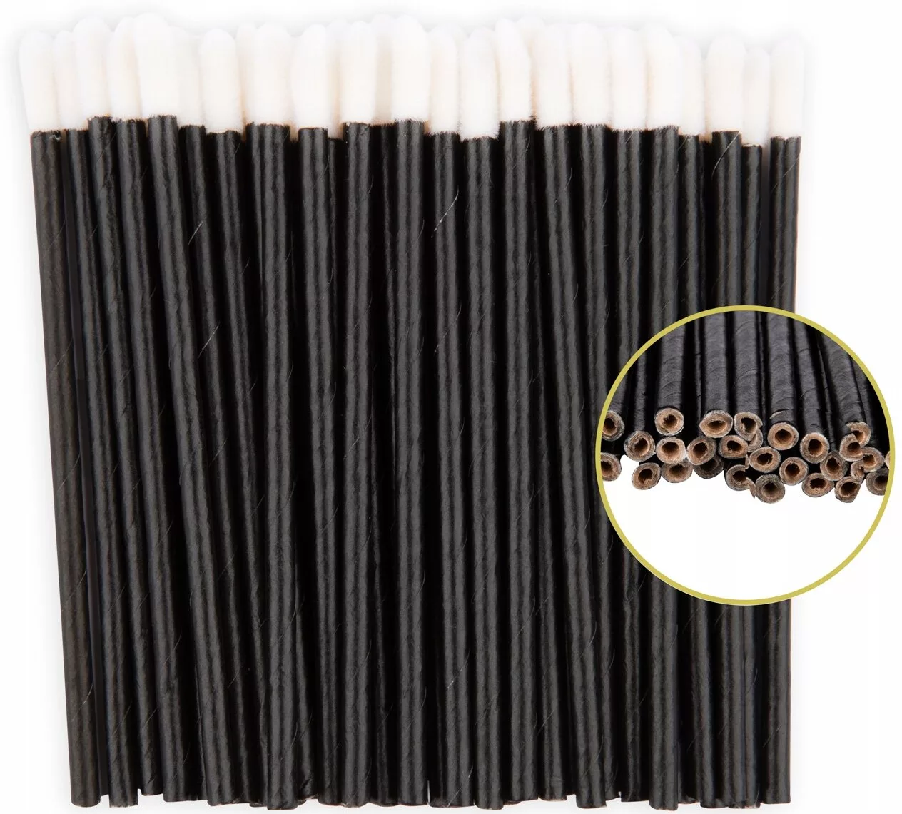 Aplikatory welurowe do rzęs i brwi 50 szt