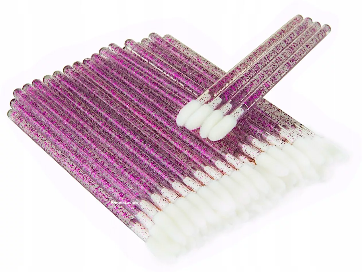 Aplikatory welurowe do rzęs i brwi 50 szt