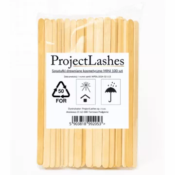 100x Szpatułki patyczki drewniane do wosku i depilacji MINI