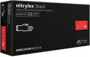 100x Rękawice RĘKAWICZKI nitrylowe NITRYLEX L