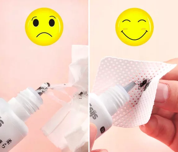 NIESTRZĘPIĄCE waciki do wycierania kleju 200 szt