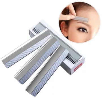 10 szt BRZYTWA JAPOŃSKA - TRYMER DO BRWI Platinium