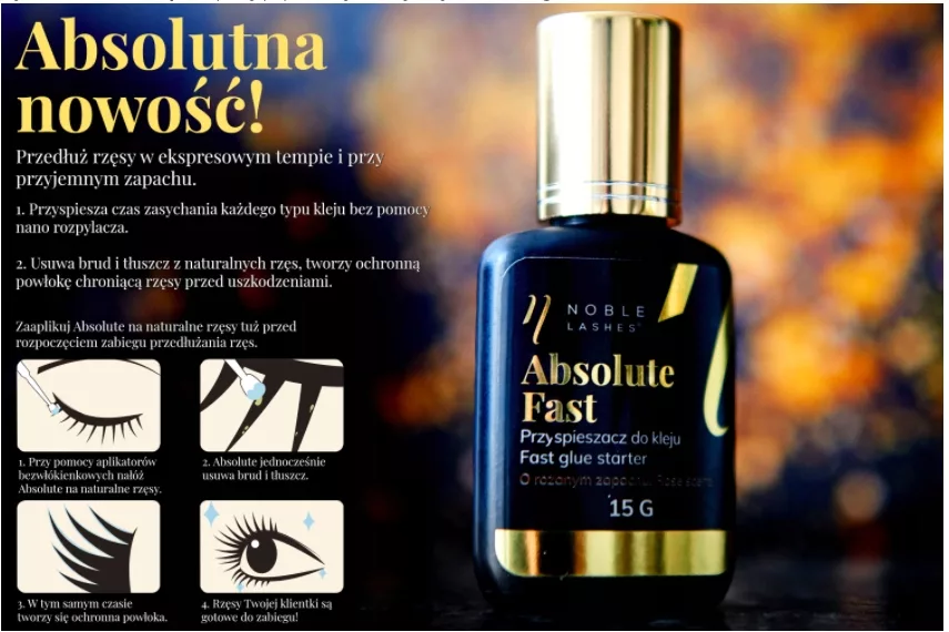 Przyśpieszacz kleju ABSOLUTE FAST Noble Lashes