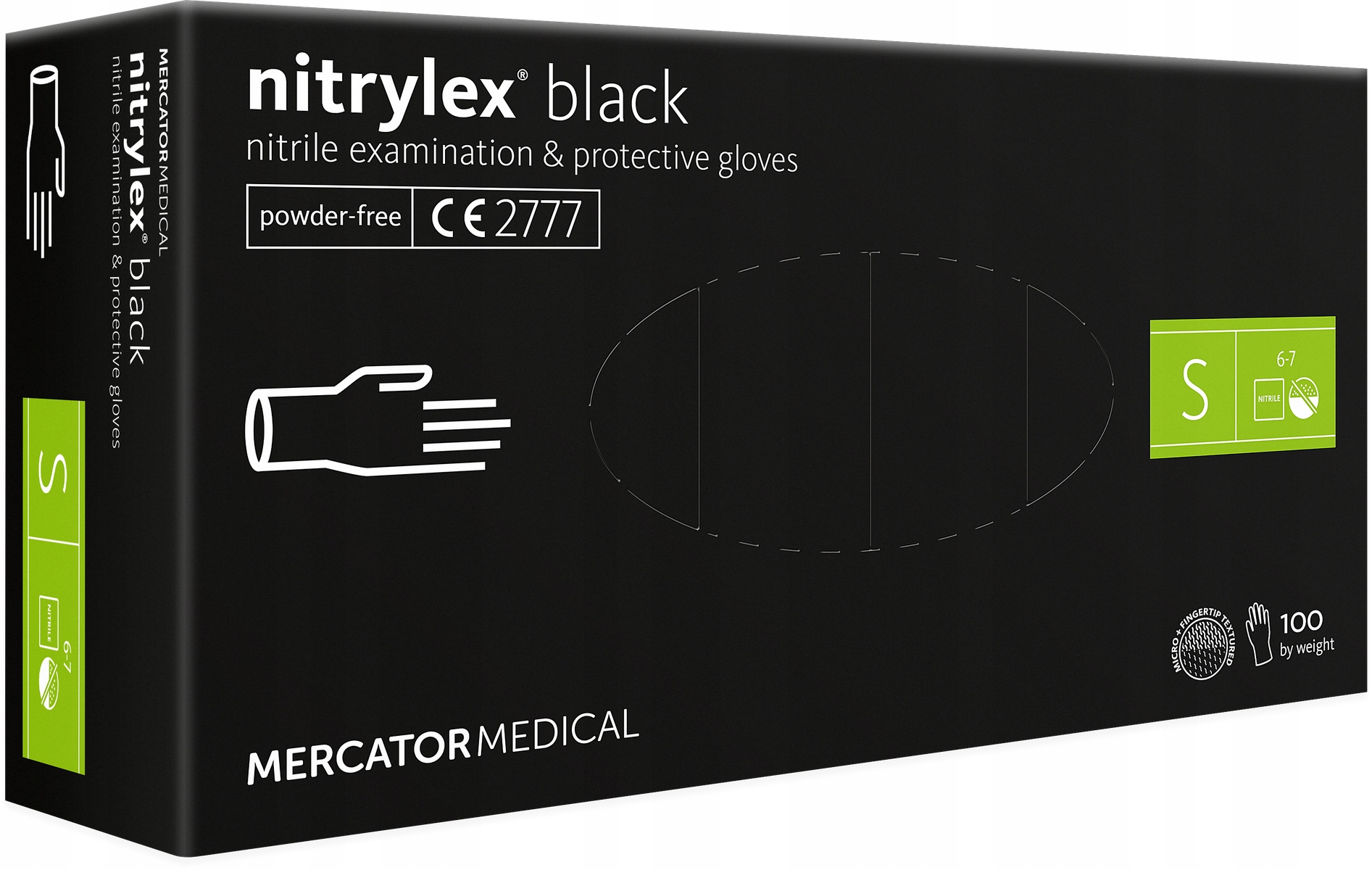 100x Rękawice RĘKAWICZKI nitrylowe NITRYLEX S
