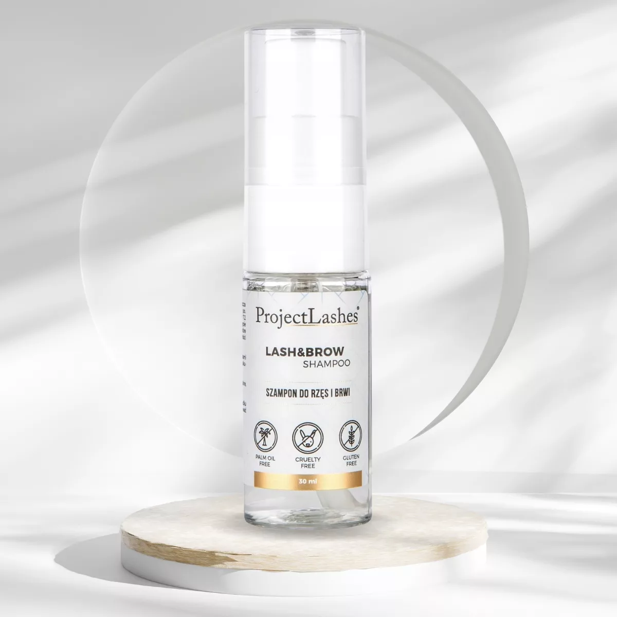 ZESTAW szampon do rzęs + butelka pianotwórcza