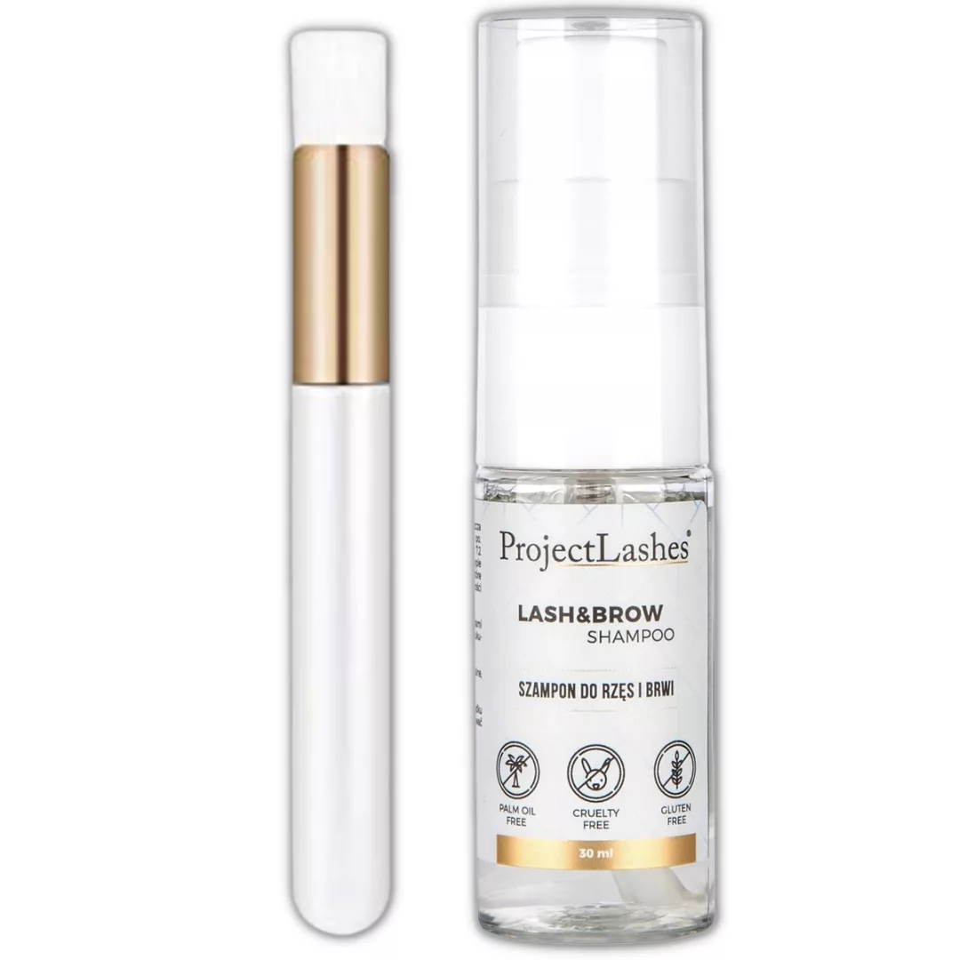 ZESTAW szampon do rzęs + butelka pianotwórcza