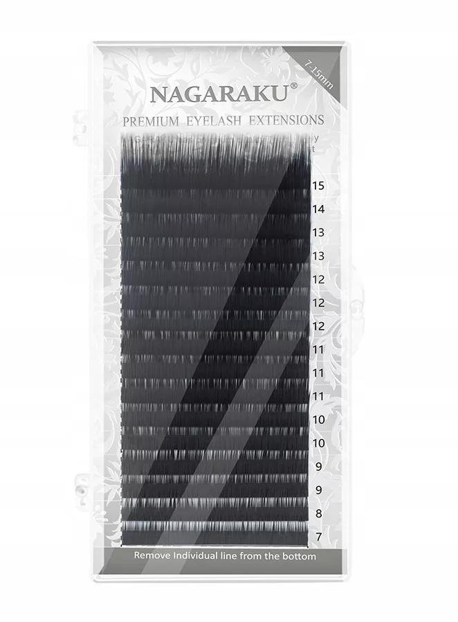 Rzęsy NAGARAKU Mink L 0,07 12mm 16 pasków