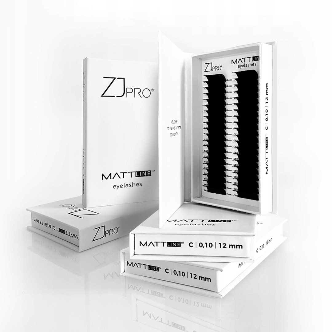 ZJPro RZĘSY MATTline eyelashes D 0,07 9mm ZJ PRO