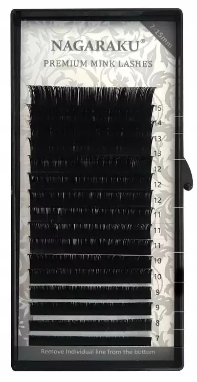 Rzęsy NAGARAKU Premium Mink B 0,15 MIX 16 pasków
