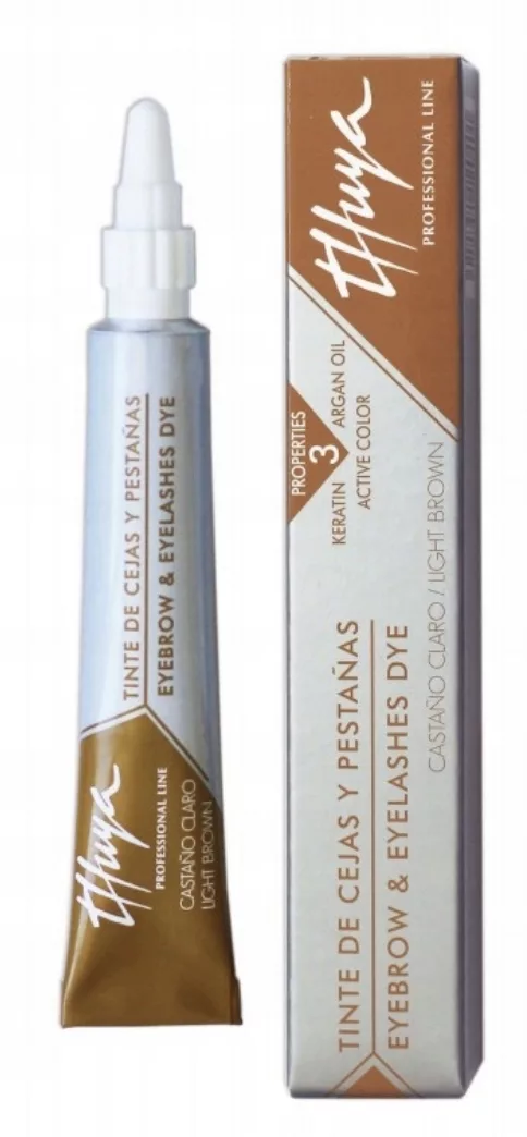Henna THUYA do brwi i rzęs JASNY BRĄZ light brown farbka