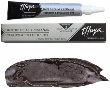 Henna THUYA do brwi i rzęs CZARNA deep black farbka