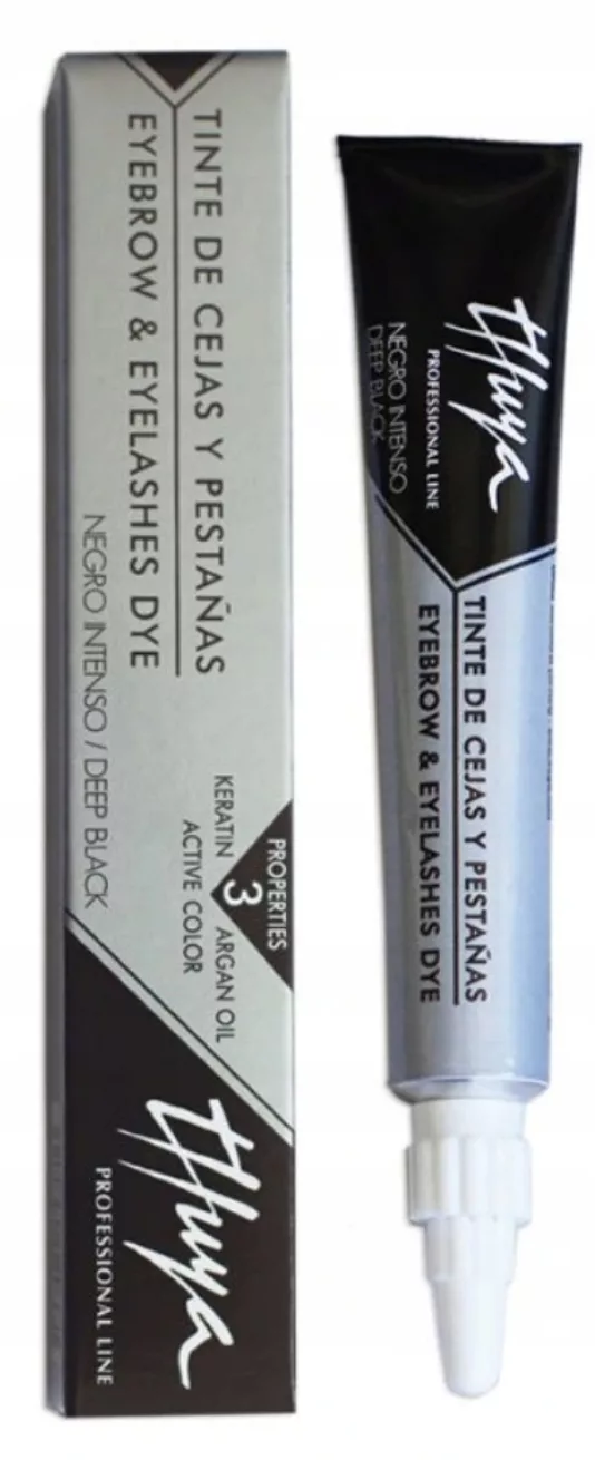 Henna THUYA do brwi i rzęs CZARNA deep black farbka