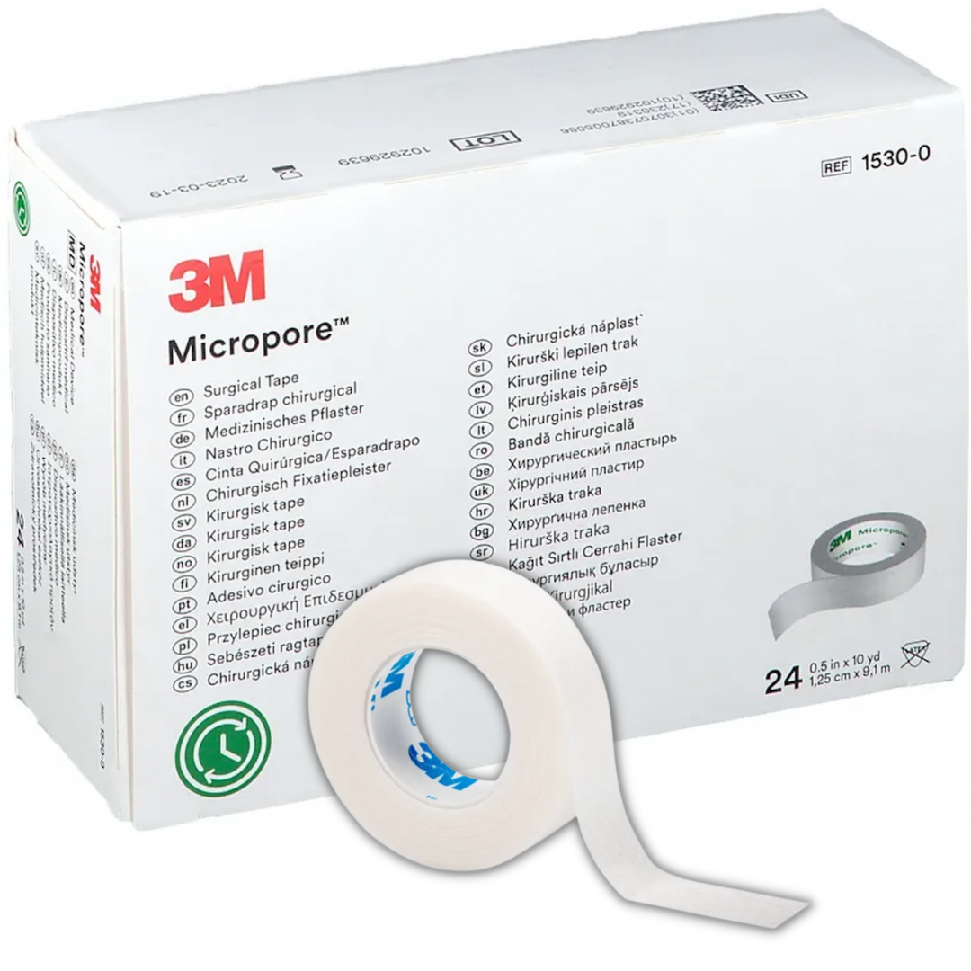 Taśma Micropore S 5cm x 5m silikonowa 6 szt.