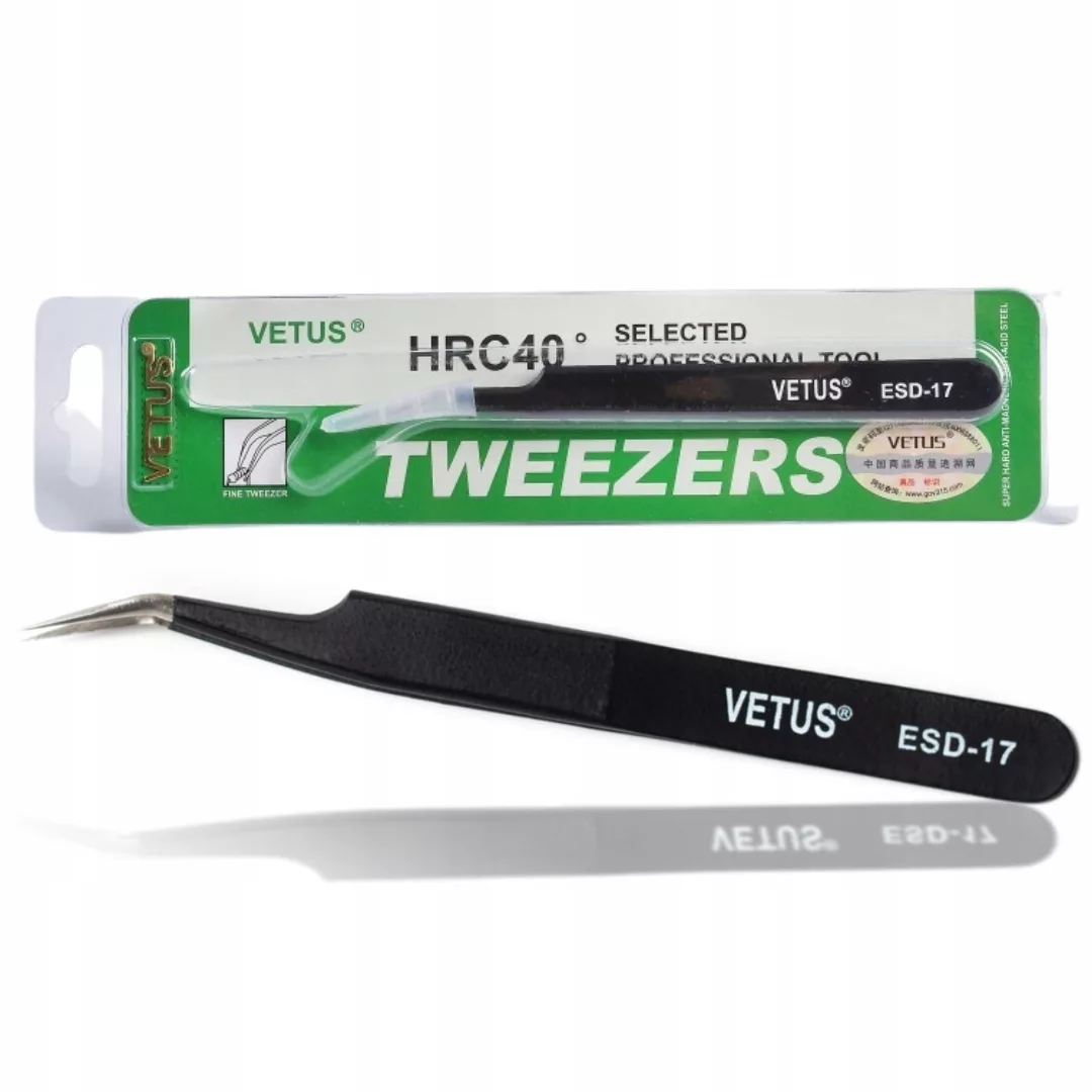 Pęseta PRO do przedłużania rzęs VETUS ST-15