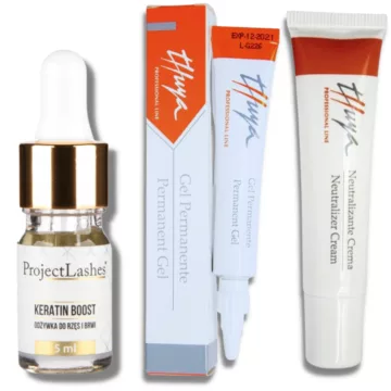 Lifting rzęs laminacja brwi zestaw THUYA & PL