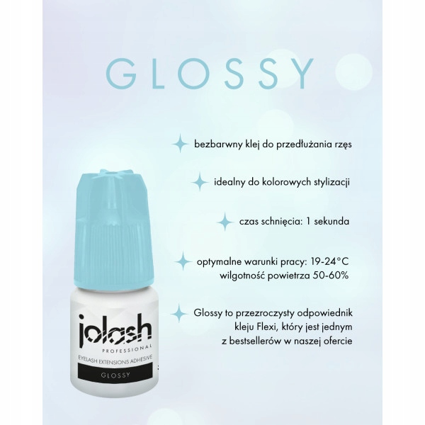 Klej do rzęs GLOSSY JoLash przeźroczysty + GRATIS
