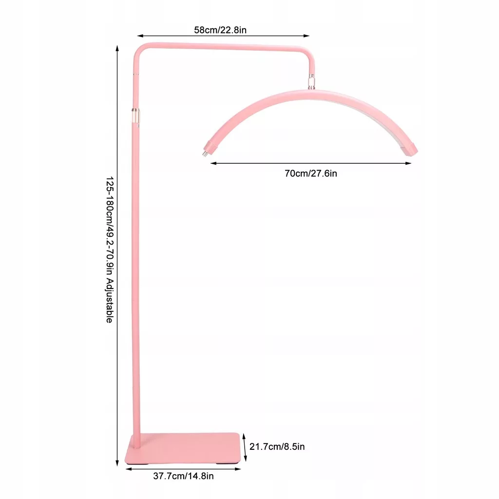 LAMPA DO PRZEDŁUŻANIA RZĘS Moon Lash KOSMETYCZNA różowa