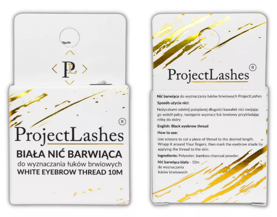 Nić Barwiąca BIAŁA do konturowania geometrii brwi