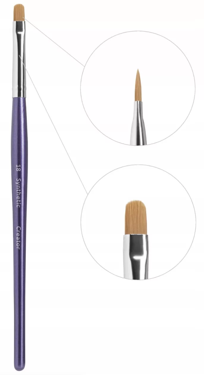 Pędzel do stylizacji brwi Synthetic Creator nr 25 prosty