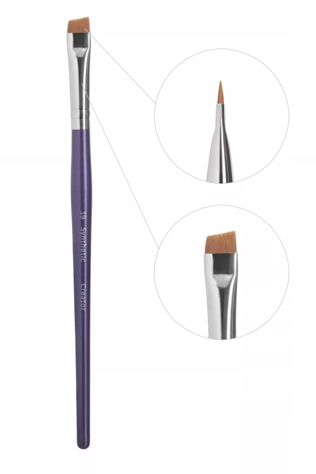 Pędzel do stylizacji brwi Synthetic Creator nr 25 prosty