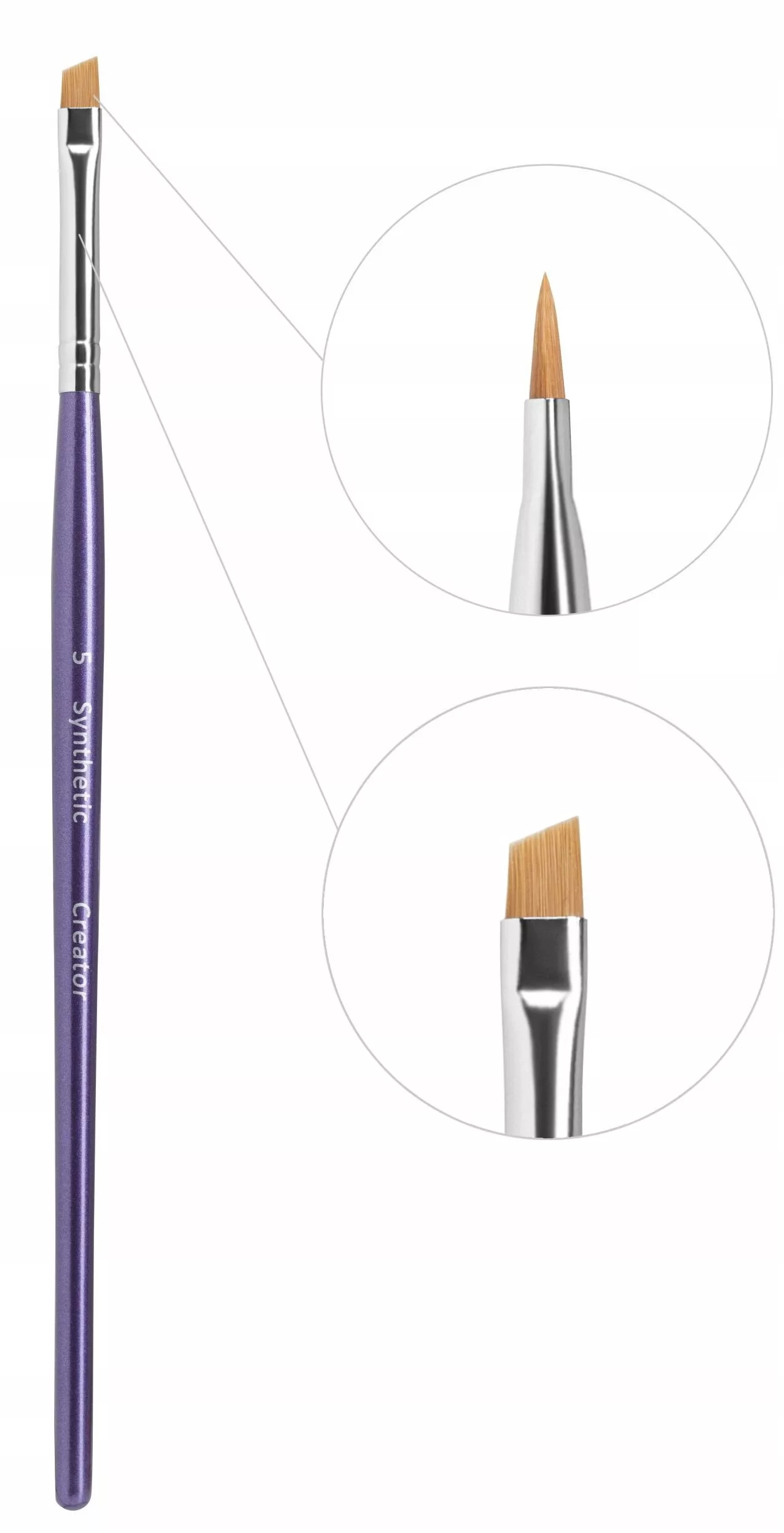 Pędzel do stylizacji brwi Synthetic Creator nr 25 prosty