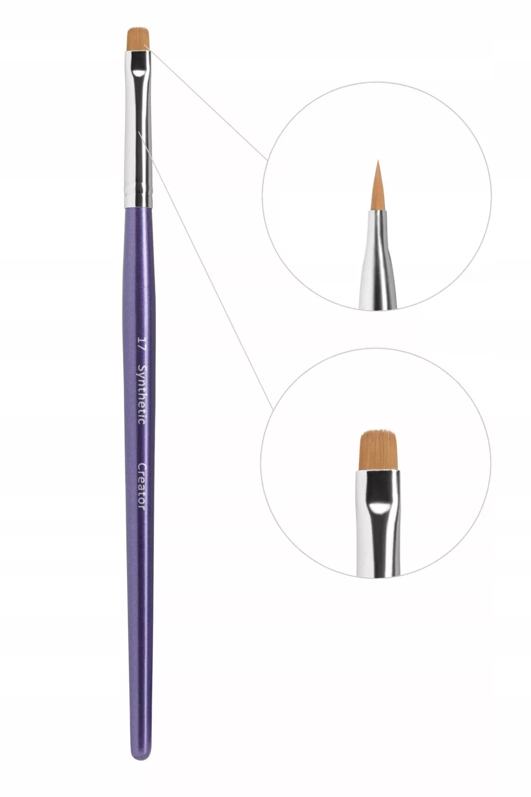 Pędzel do stylizacji brwi Synthetic Creator nr 25 prosty