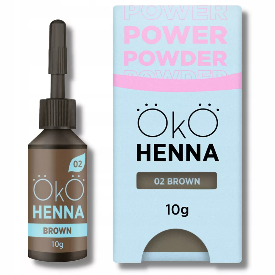 Henna pudrowa do brwi OkO #02 Brown 10g