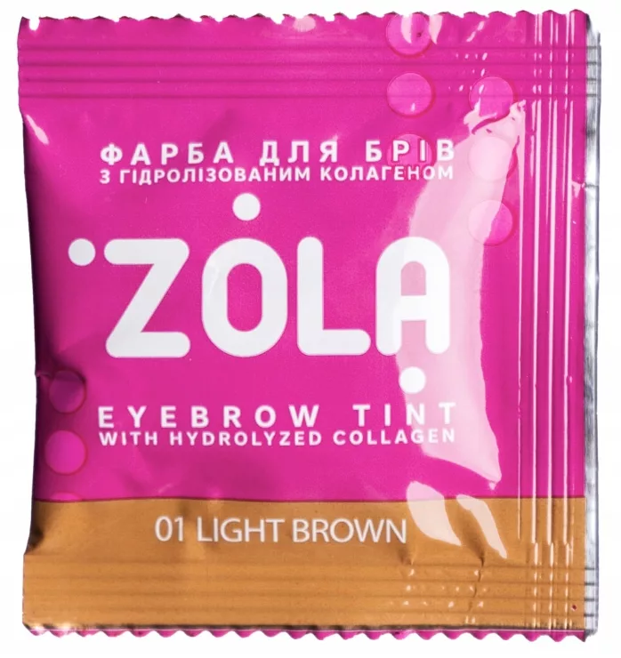 Farbka do brwi w saszetce ZOLA Brow Tint + oksydant 3% w saszetce