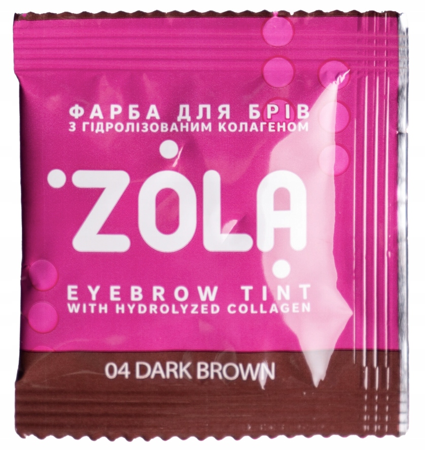 Farbka do brwi ZOLA 04 Dark Brown + oksydant