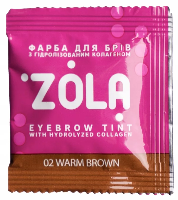 Farbka do brwi w saszetce ZOLA Brow Tint + oksydant 3% w saszetce