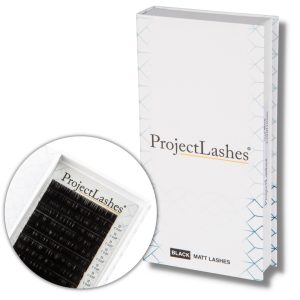 Rzęsy Project Lashes D 0,07 czarne MATT