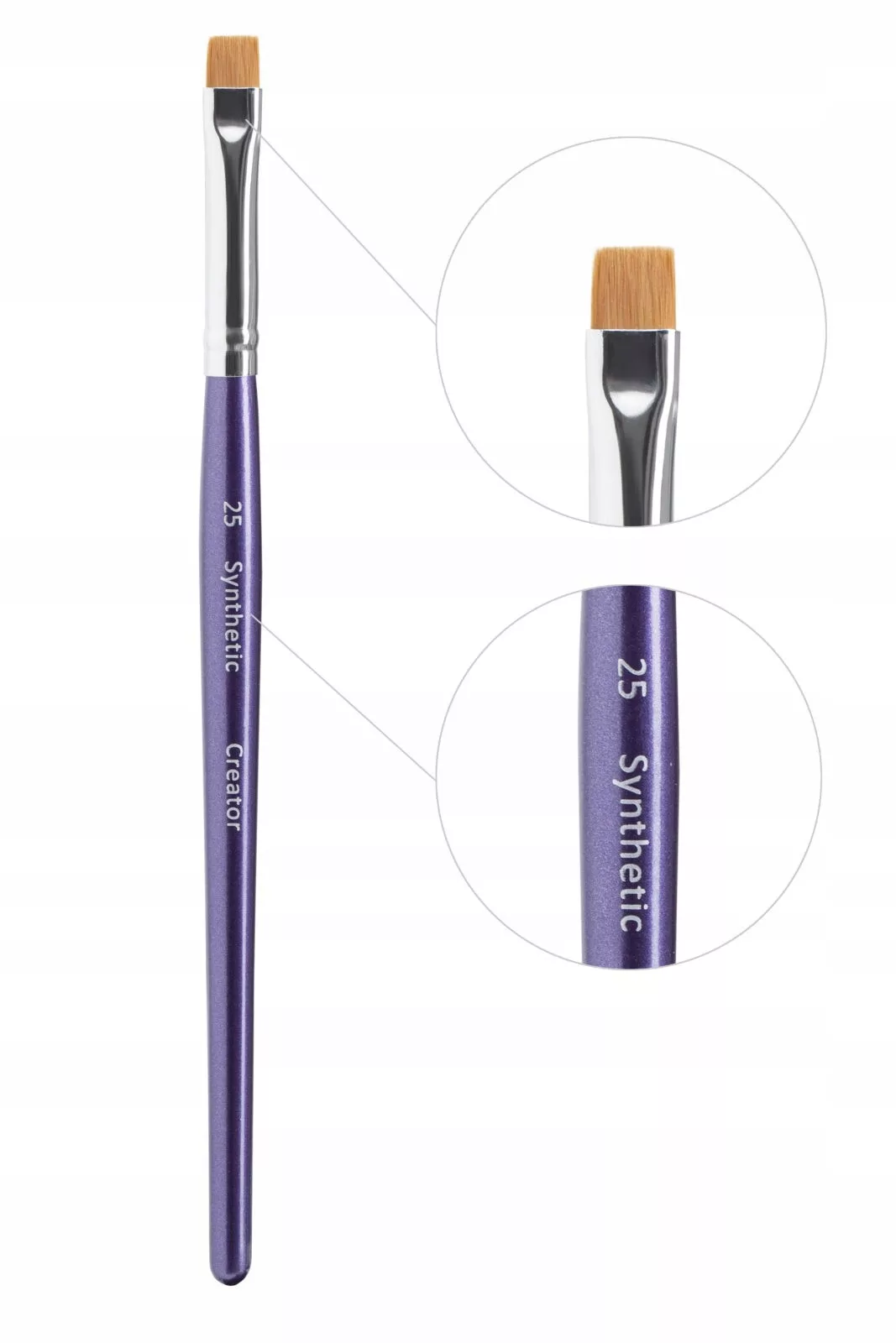 Pędzel do stylizacji brwi Synthetic Creator nr 25 prosty