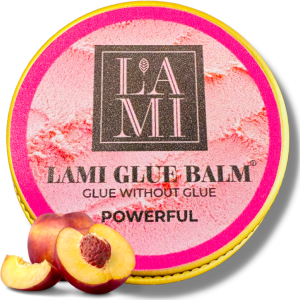 LAMI LASHES POWERFUL Balm glue klej bez kleju 20g PEACH mocny