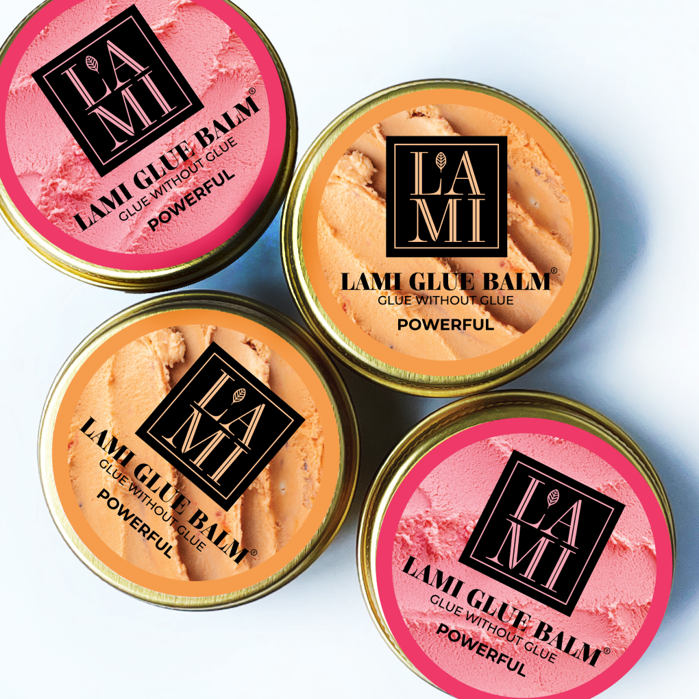 LAMI LASHES POWERFUL Balm glue klej bez kleju 20g PEACH mocny