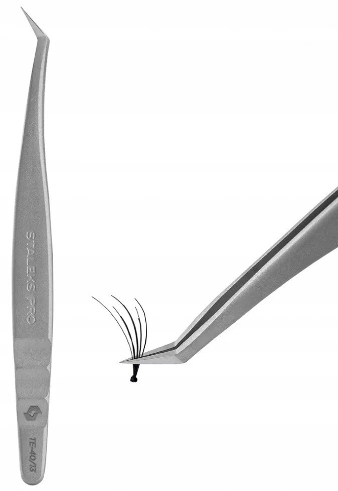 Pęseta do przedłużania rzęs STALEKS TE-41/8 precyzyjna