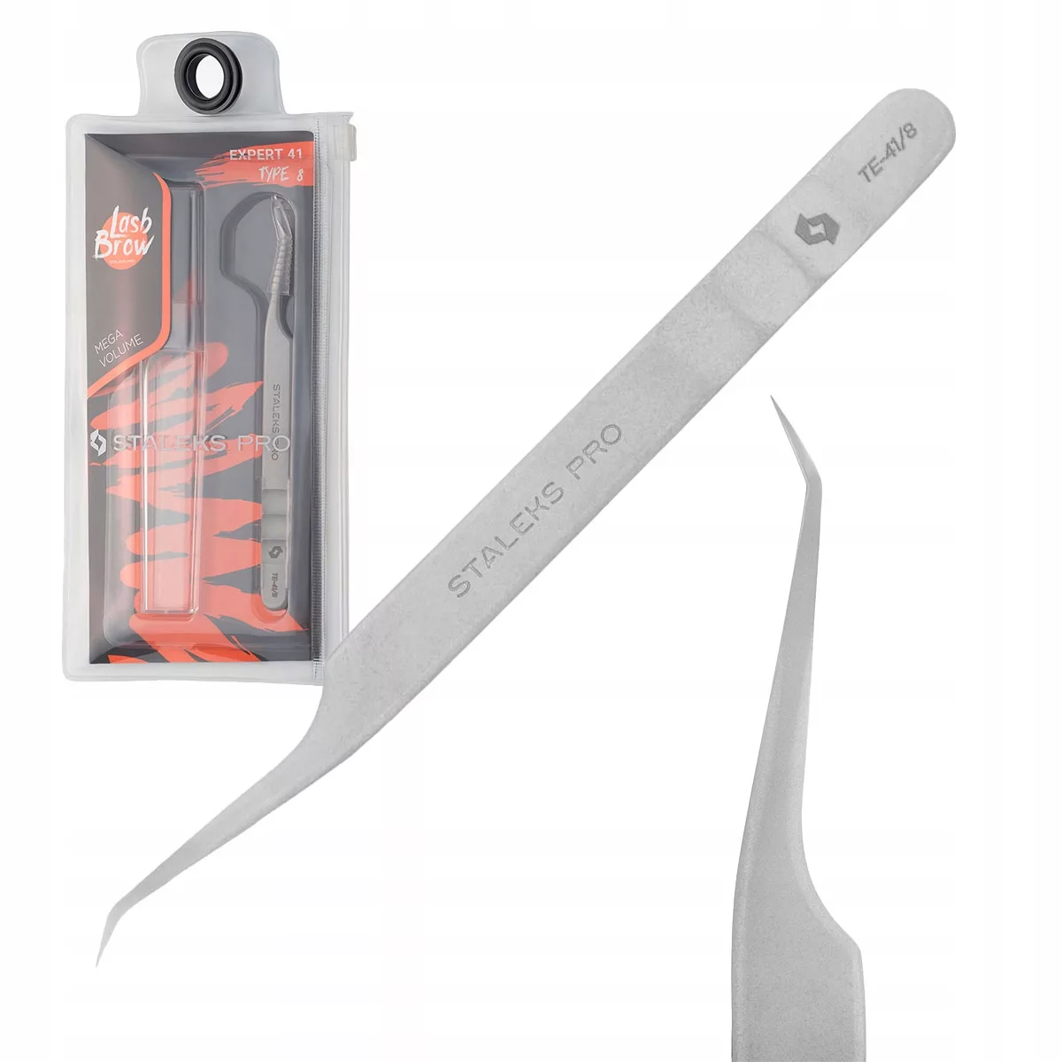 Pęseta do przedłużania rzęs STALEKS TE-41/8 precyzyjna
