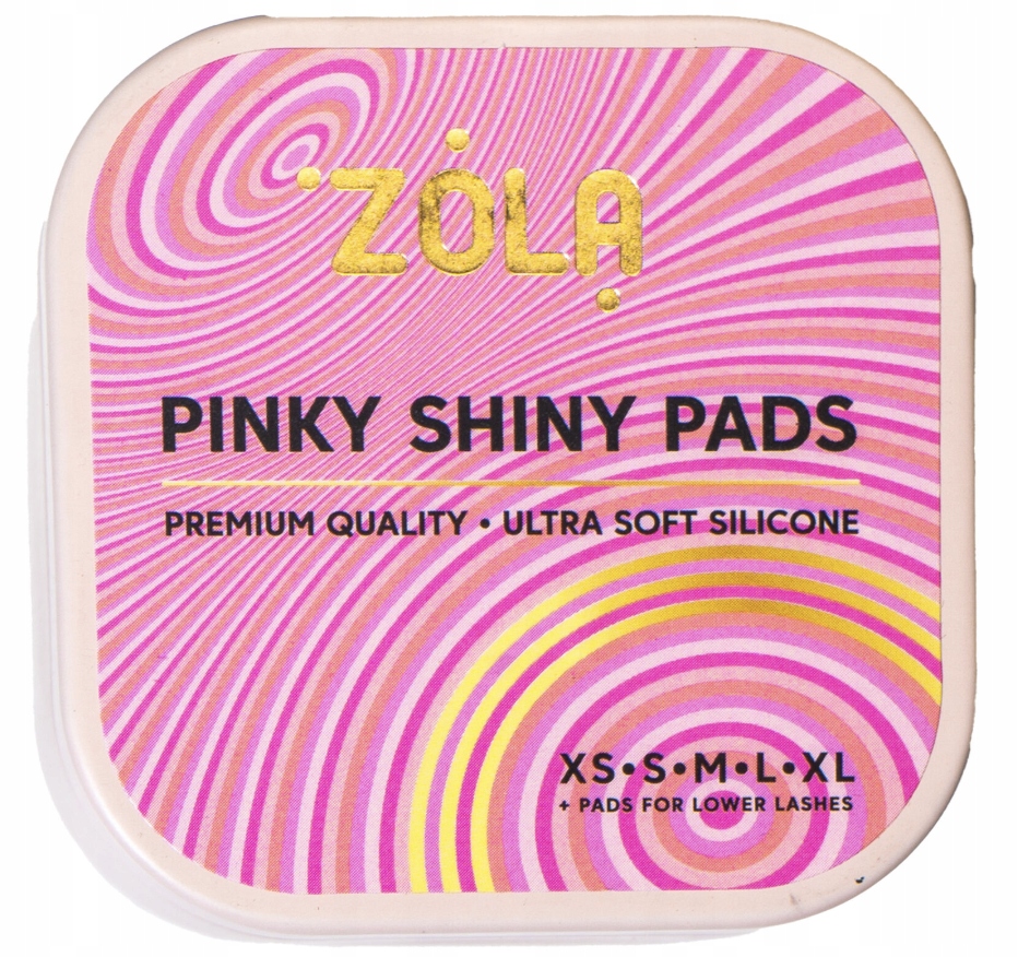 Formy silikonowe do laminacji rzęs ZOLA Pinky Shiny Pads 6 par