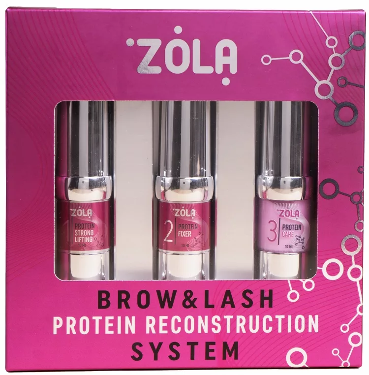 ZOLA zestaw do laminowania brwi rzęs Zola Protein Reconstruction System