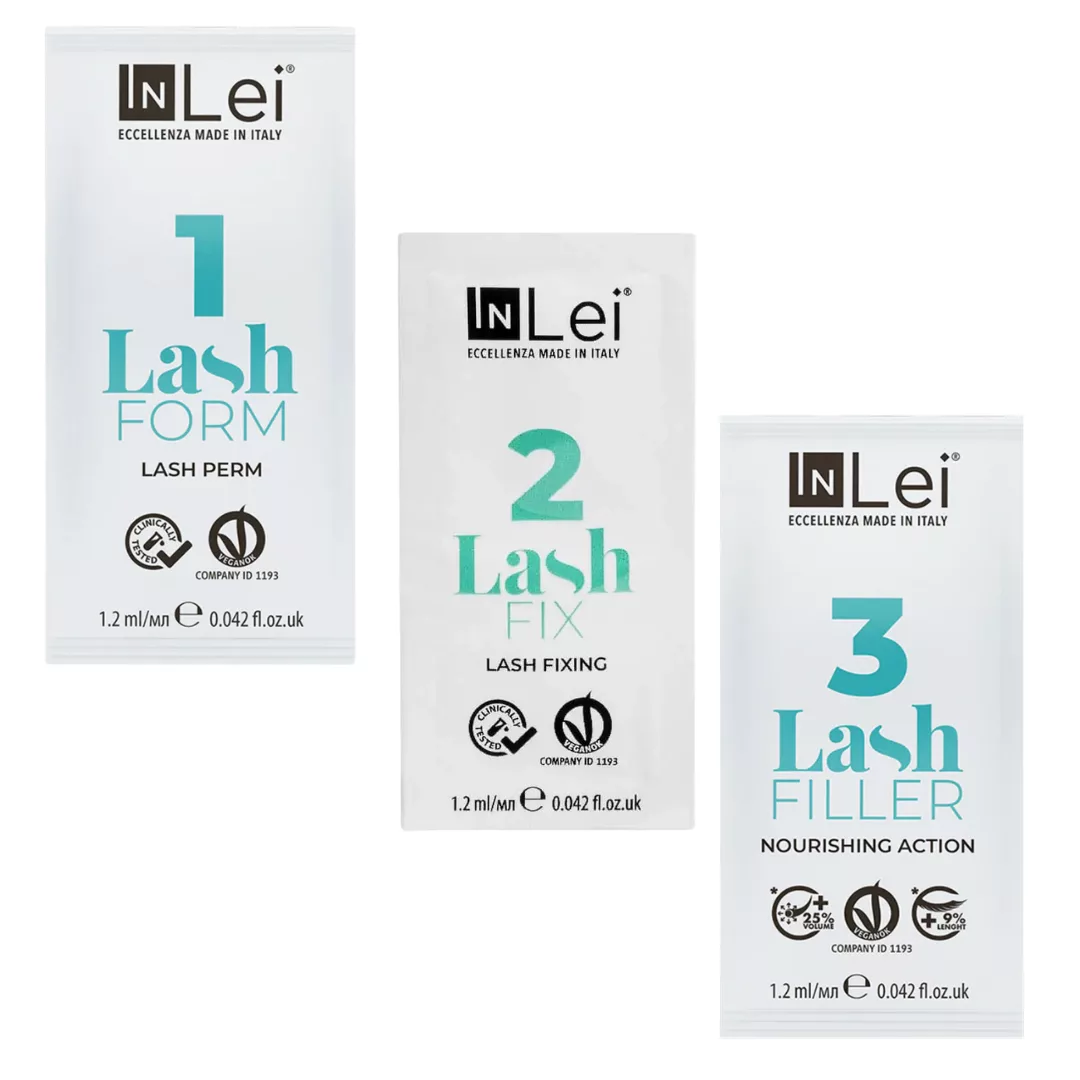 InLei zestaw saszetek do laminacji brwi 1-2-3