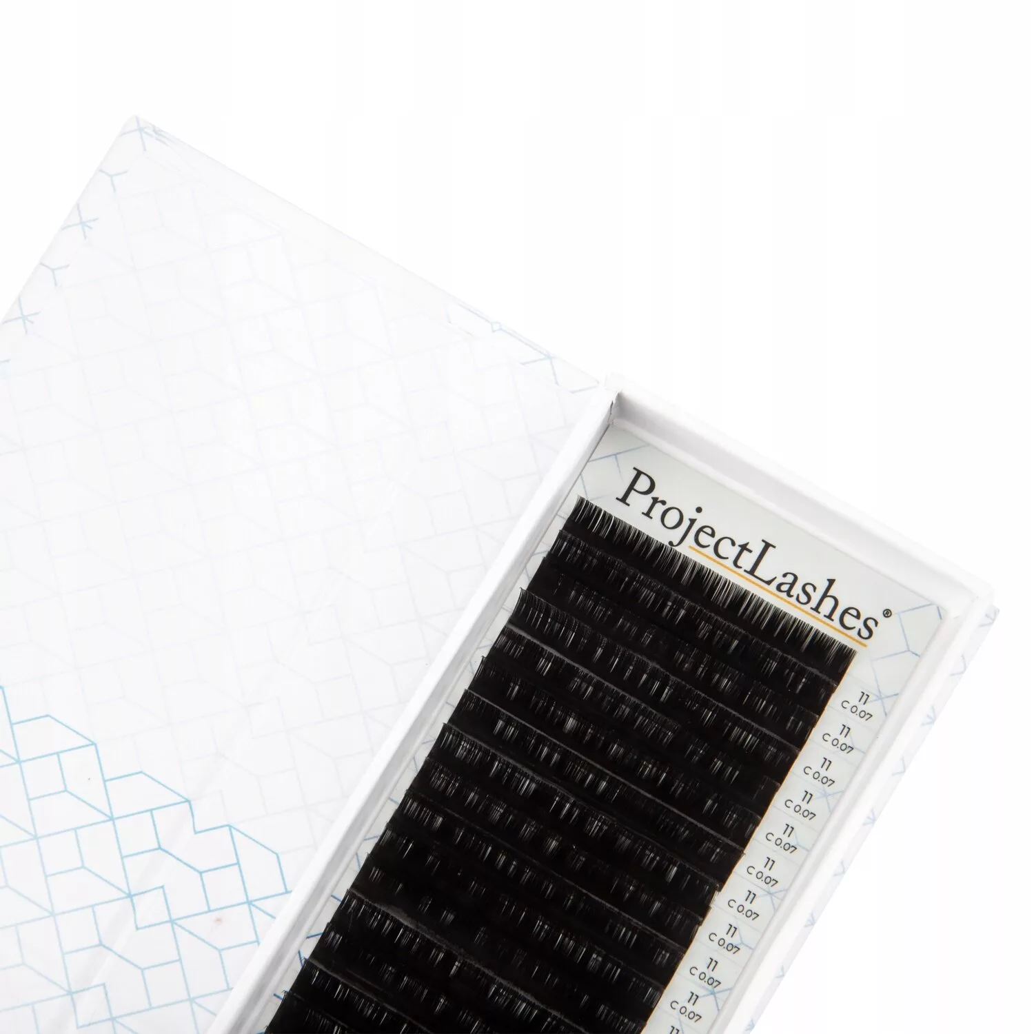 Sztuczne rzęsy do przedłużania Project Lashes C 0,12 5-13mm czarne MIX MATT