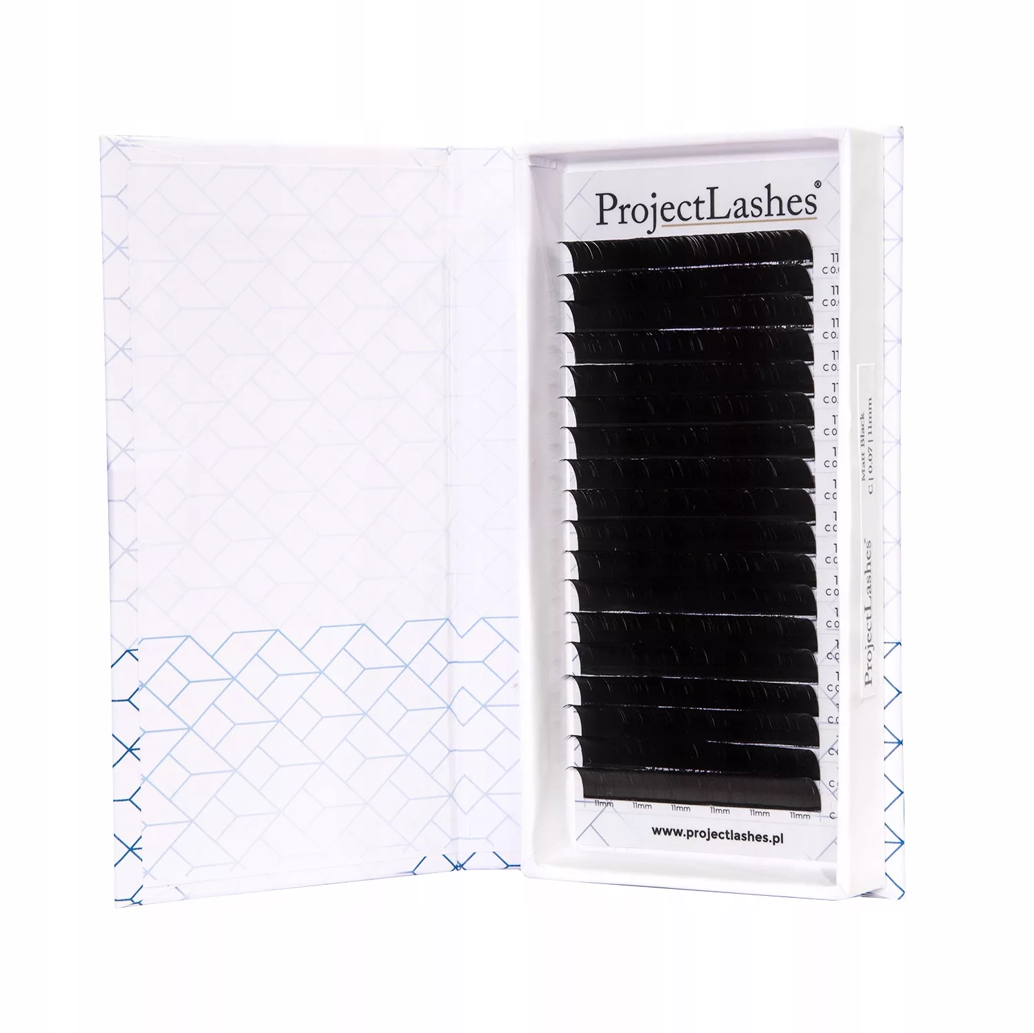 Sztuczne rzęsy do przedłużania Project Lashes C 0,12 5-13mm czarne MIX MATT