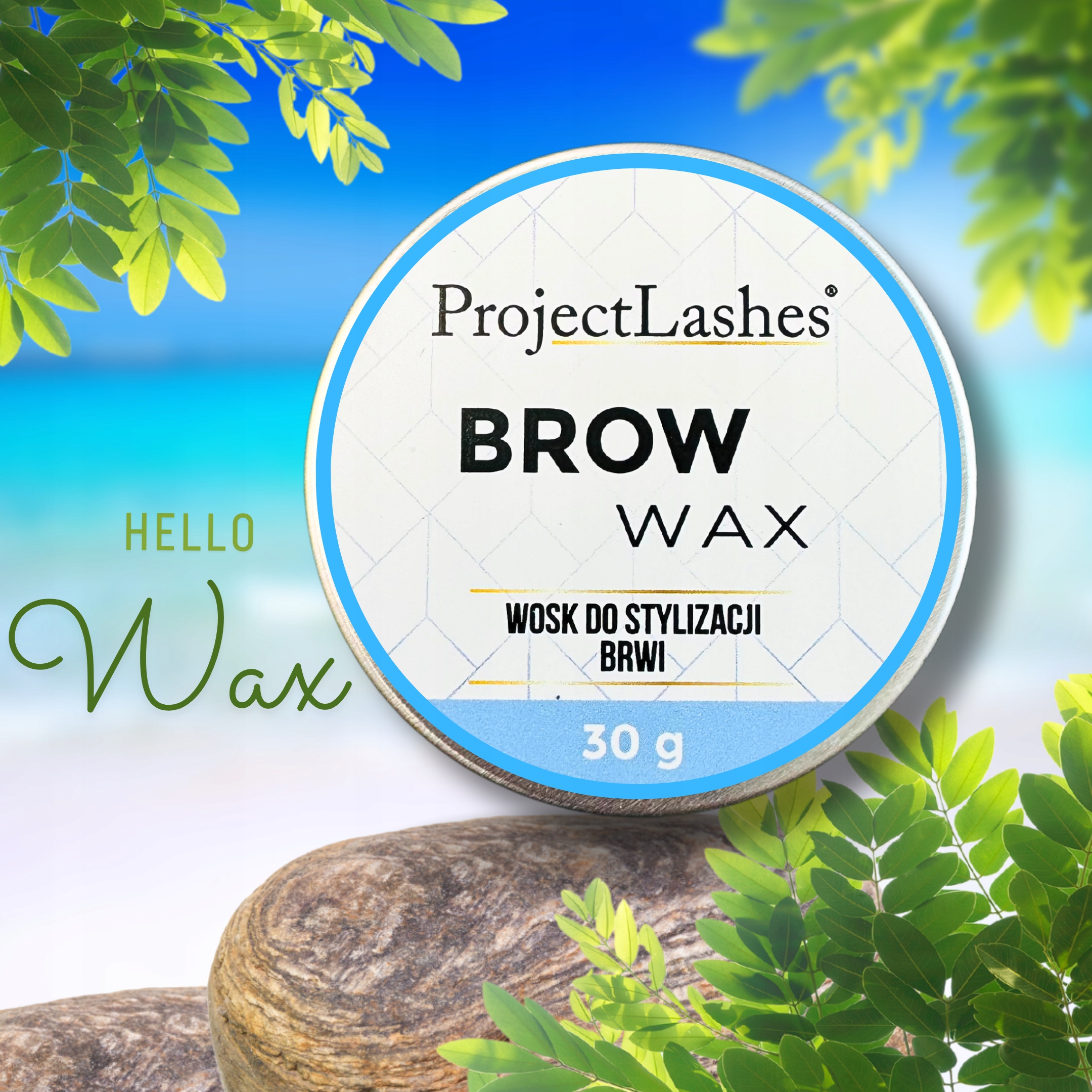 Wosk odżywka do układania stylizacji brwi ProjectLashes Brow Wax 30g PEACH