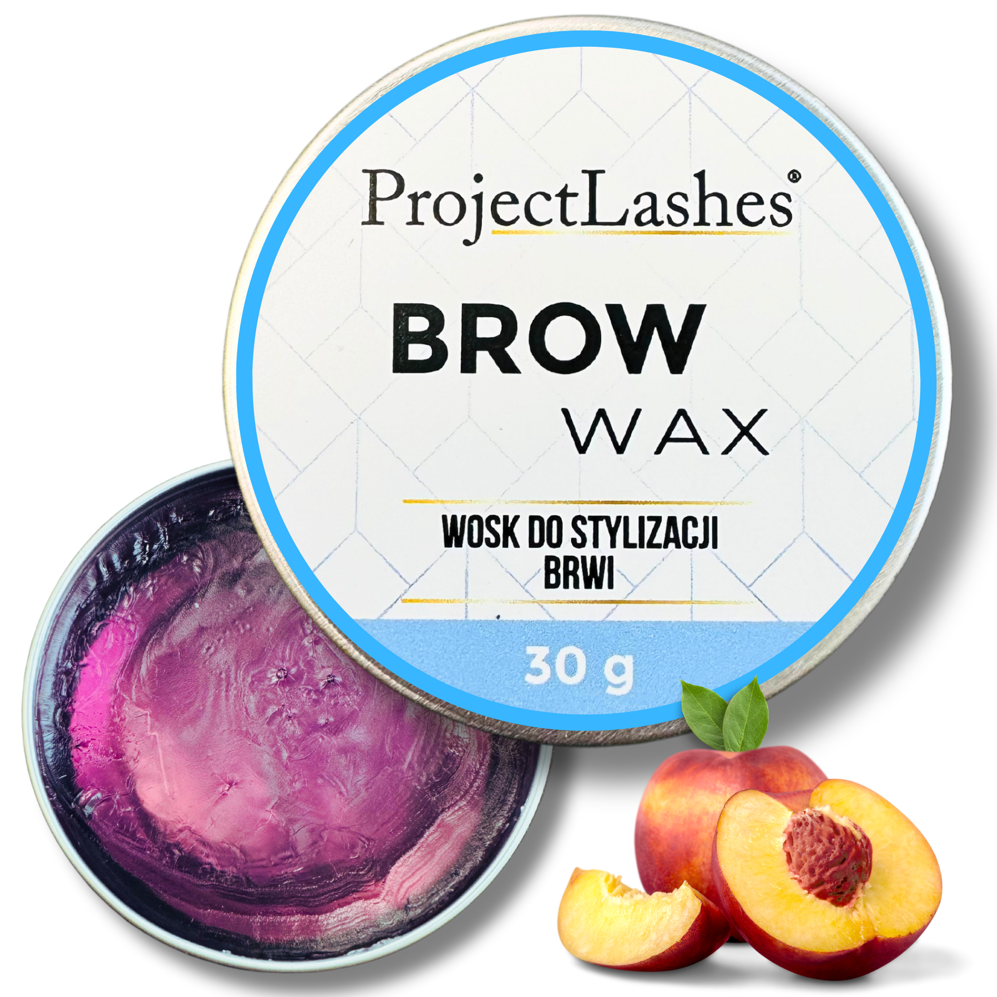 Wosk odżywka do układania stylizacji brwi ProjectLashes Brow Wax 30g PEACH