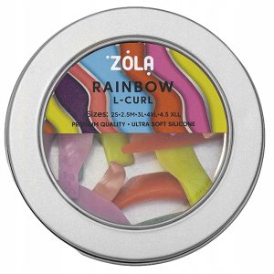 Formy silikonowe do laminacji rzęs Rainbow L curl wałeczki Zola