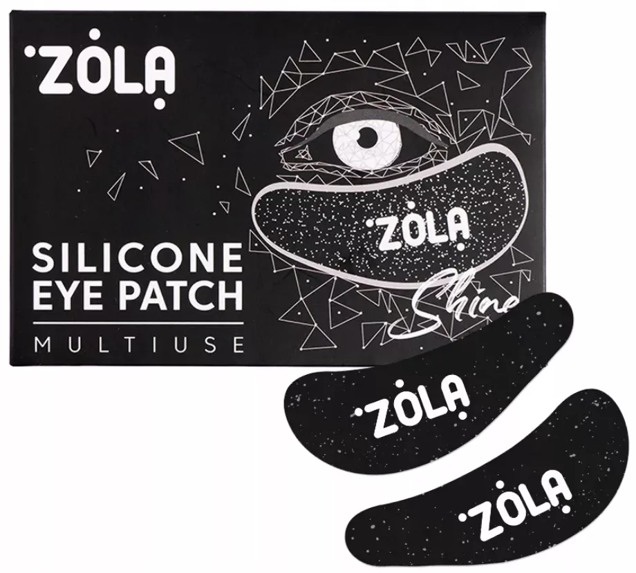 Wielorazowe silikonowe płatki pod oczy ZOLA jasny róż