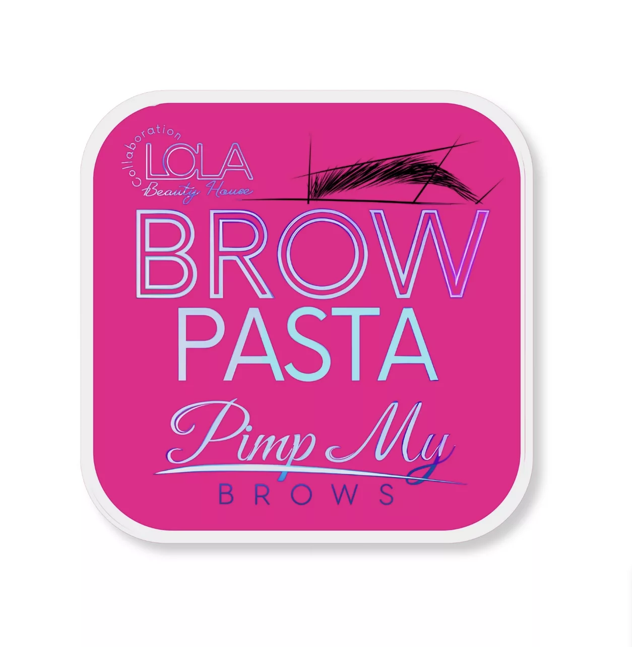 RÓŻOWA pasta do geometrii brwi Lola Beauty House x Pimp My Brows