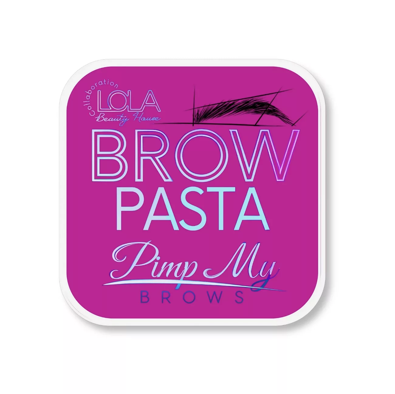 RÓŻOWA pasta do geometrii brwi Lola Beauty House x Pimp My Brows
